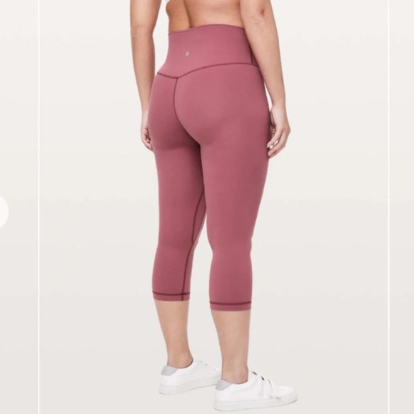Lululemon Align Crop 21" Misty Merlot 6 - Picture 4 of 10